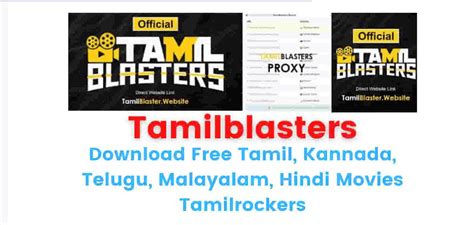 TamilRockers does not officially . . Tamilblasters new link today